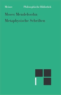 Cover Metaphysische Schriften