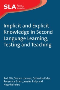 Cover Implicit and Explicit Knowledge in Second Language Learning, Testing and Teaching