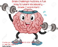 Cover Brain Challenge Puzzles: A Fun Way to Learn Vocabulary – Grade 7 and 8 Part 1