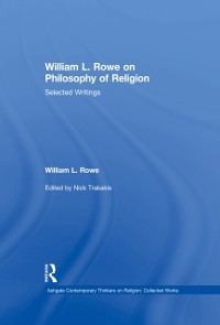 Cover William L. Rowe on Philosophy of Religion