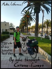 Cover By bike through Corona-Europe