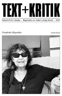 Cover TEXT + KRITIK Sonderband  - Friederike Mayröcker