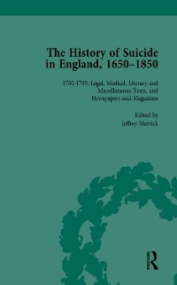 Cover History of Suicide in England, 1650 1850, Part II vol 6