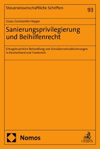 Cover Sanierungsprivilegierung und Beihilfenrecht