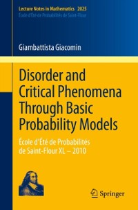 Cover Disorder and Critical Phenomena Through Basic Probability Models