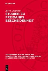 Cover Studien zu Freidanks Bescheidenheit