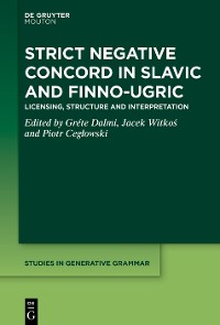 Cover Strict Negative Concord in Slavic and Finno-Ugric