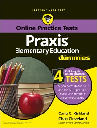 Cover Praxis Elementary Education For Dummies with Online Practice Tests