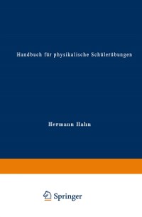 Cover Handbuch für physikalische Schülerübungen