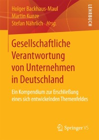 Cover Gesellschaftliche Verantwortung von Unternehmen in Deutschland