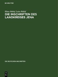 Cover Die Inschriften des Landkreises Jena