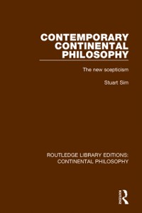 Cover Contemporary Continental Philosophy