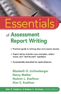 Cover Essentials of Assessment Report Writing