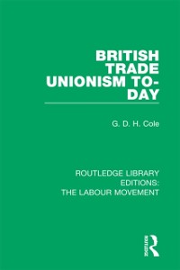 Cover British Trade Unionism To-Day