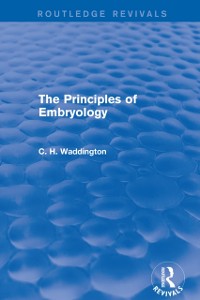 Cover Principles of Embryology