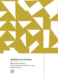 Cover Ricardo Garibay. Material de lectura núm. 143. Narrativa. Nueva época