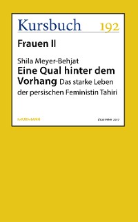 Cover Eine Qual hinter dem Vorhang