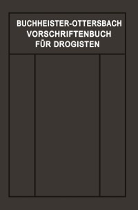 Cover Vorschriftenbuch für Drogisten