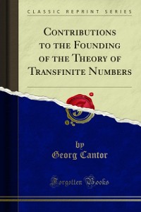 Cover Contributions to the Founding of the Theory of Transfinite Numbers