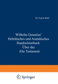 Cover Hebräisches und Aramäisches Handwörterbuch über das Alte Testament