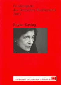 Cover Friedenspreis des Deutschen Buchhandels / Susan Sontag