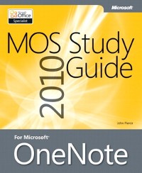 Cover MOS 2010 Study Guide for Microsoft OneNote Exam
