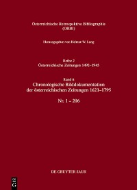 Cover Chronologische Bilddokumentation der österreichischen Zeitungen 1621–1795