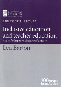 Cover Inclusive education and teacher education