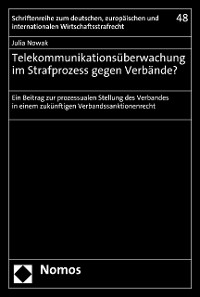 Cover Telekommunikationsüberwachung im Strafprozess gegen Verbände?