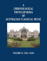 Cover A Chronological Encyclopaedia of Australian Classical Music