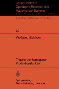 Cover Theorie der homogenen Produktionsfunktion