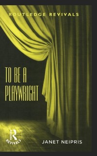 Cover To Be A Playwright