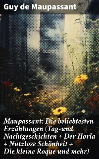 Cover Maupassant: Die beliebtesten Erzählungen (Tag-und Nachtgeschichten + Der Horla + Nutzlose Schönheit + Die kleine Roque und mehr)