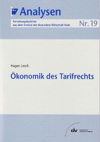 Cover Ökonomik des Tarifrechts