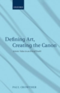 Cover Defining Art, Creating the Canon