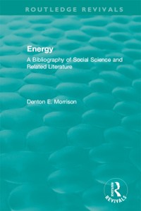 Cover Routledge Revivals: Energy (1975)
