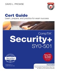 Cover CompTIA Security+ SY0-501 Cert Guide