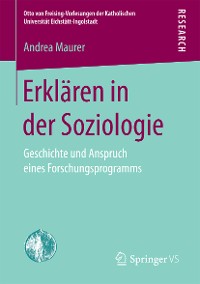 Cover Erklären in der Soziologie