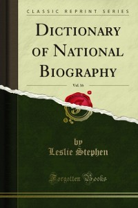 Cover Dictionary of National Biography