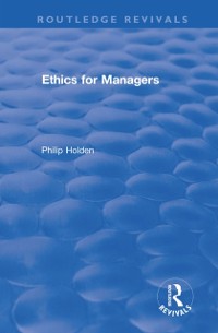 Cover Ethics for Managers