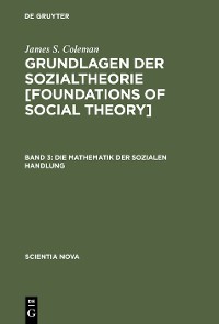 Cover Die Mathematik der sozialen Handlung