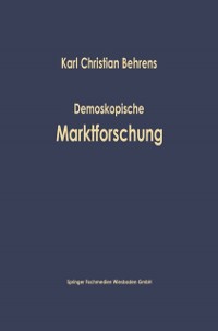 Cover Demoskopische Marktforschung
