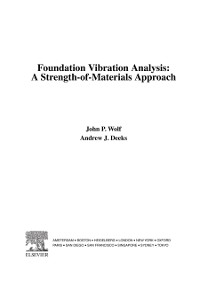 Cover Foundation Vibration Analysis