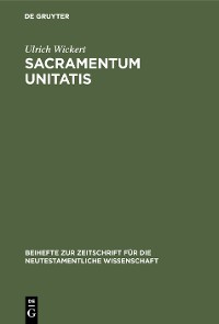 Cover Sacramentum Unitatis
