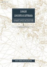 Cover L'analisi linguistica letteraria 2018-1