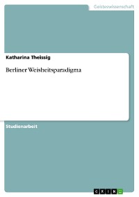 Cover Berliner Weisheitsparadigma
