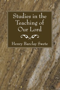 Cover Studies in the Teaching of Our Lord