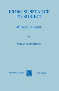 Cover From Substance to Subject