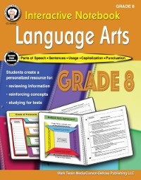 Cover Interactive Notebook: Language Arts Workbook, Grade 8