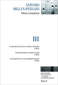 Cover Millán-Puelles. III. Obras completas